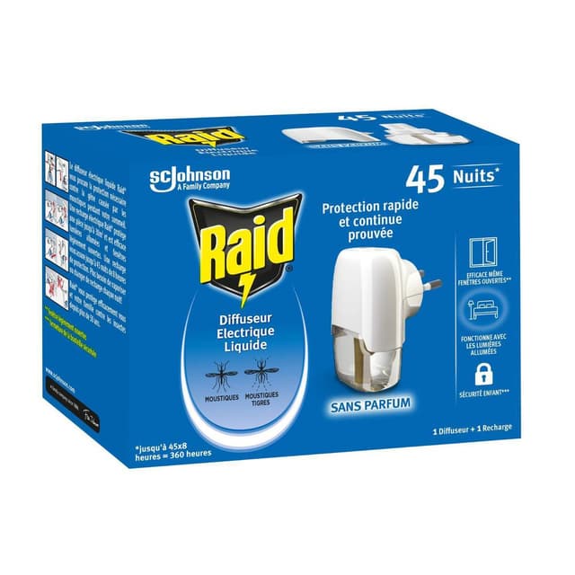 5000204302622 - Raid - Diffuseur Électrique liquide Anti-Moustiques Sans Parfum