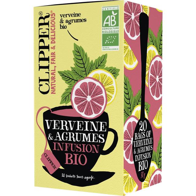 5021991943522 - Clipper - Infusion Verveine Agrumes Bio - 20 sachets