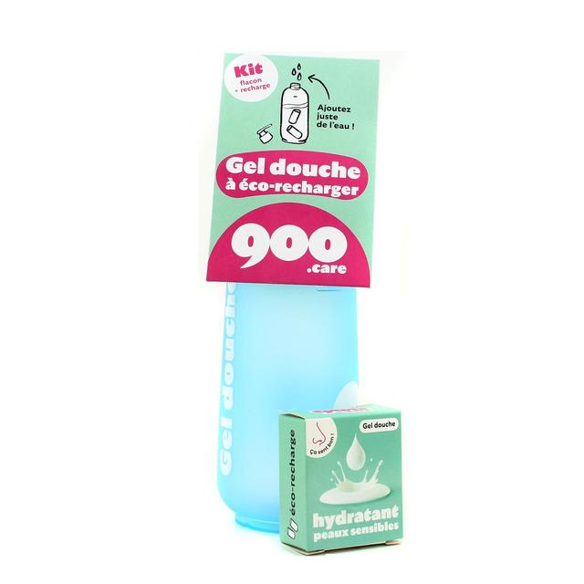 3760346074222 - 900Care - Kit Gel Douche Flacon + Recharge