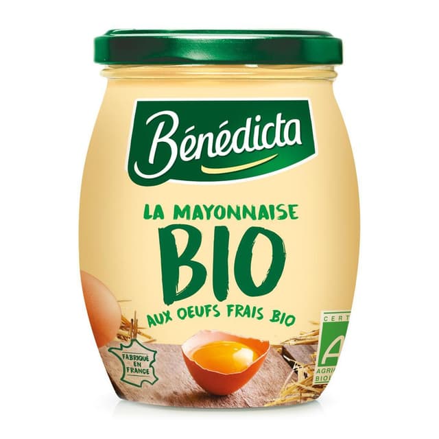 3660603005122 - Bénédicta - Mayonnaise aux œufs frais bio en bocal