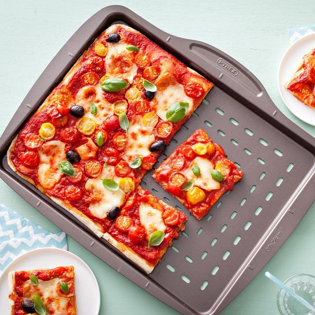 3426470275422 - Pyrex - Plat à pizza rectangulaire métal Asimetria