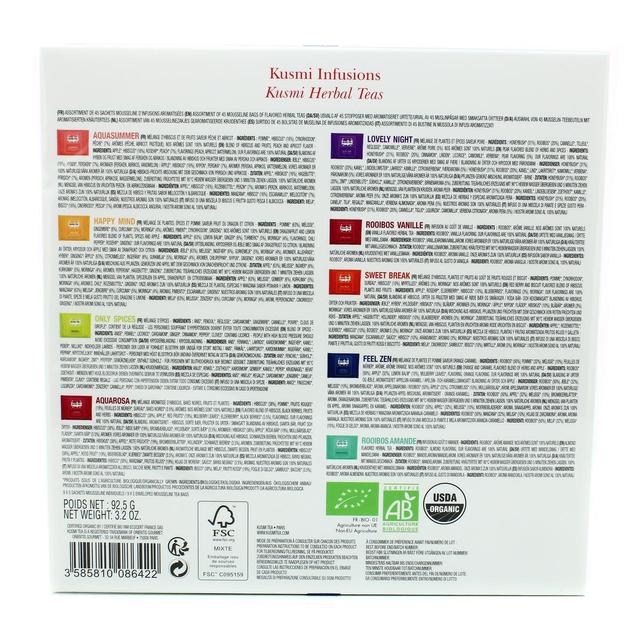 3585810086422 - Kusmi Tea - Infusions Bio - coffret