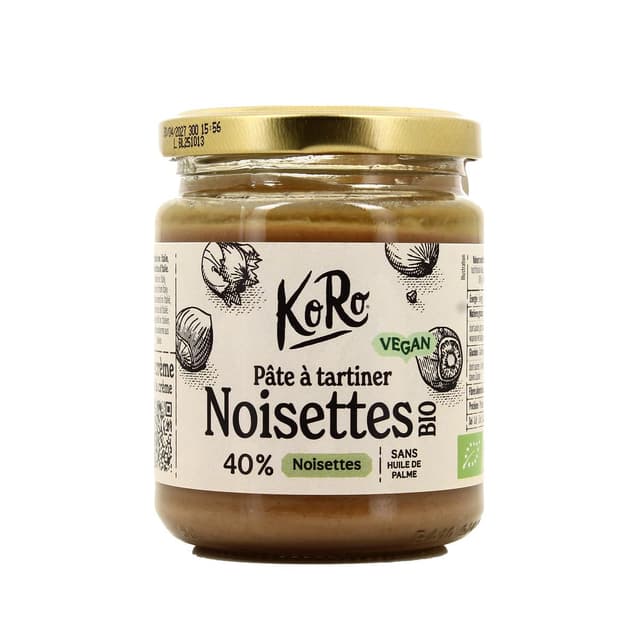 4255582817522 - Koro - Pâte à tartiner noisettes buena bio