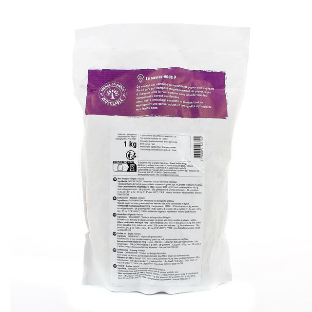 3760099537722 - Pronatura - Noix de cajou bio sans sel ajouté