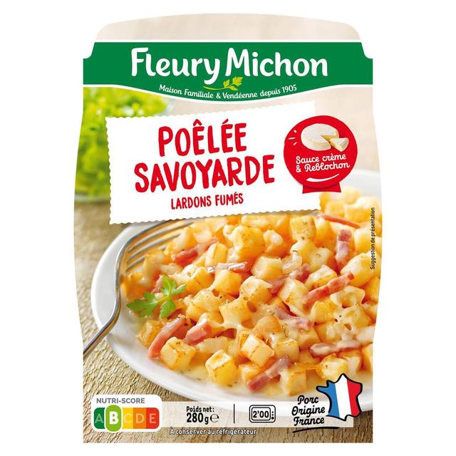 3302746298022 - Fleury Michon - Poêlée Savoyarde, Lardons Fumés Sauce Crème et Reblochon