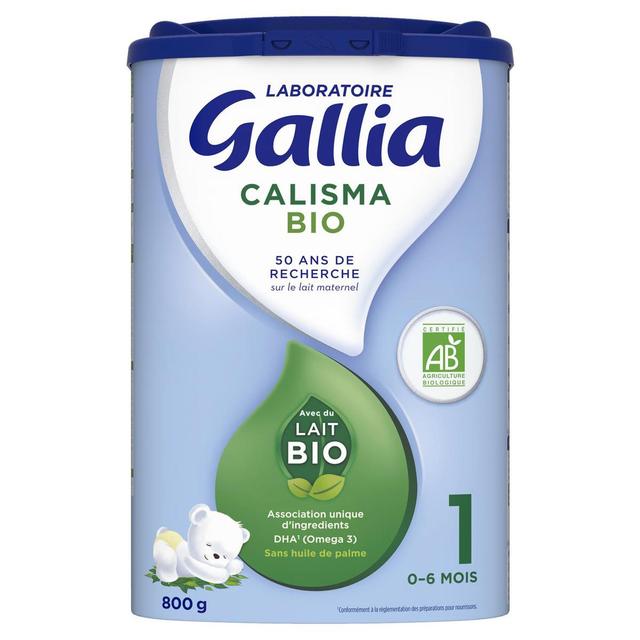 3041091478122 - Laboratoire Gallia - Lait bébé en poudre Calisma Bio 1er âge, 0-6 mois