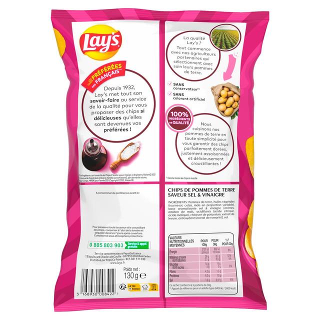 3168930175322 - Lay's - Chips saveur sel et vinaigre