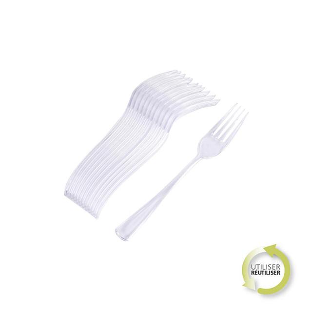 3574380608622 - Homea - Fourchette transparent réutilisable