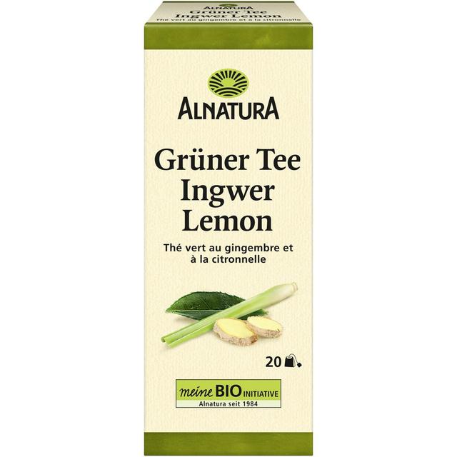 4104420139022 - Alnatura - Thé Vert Gingembre Citronnelle Bio - 20 Sachets