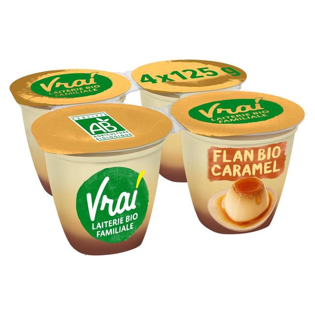 3429330539122 - Vrai - Flan bio nappé caramel