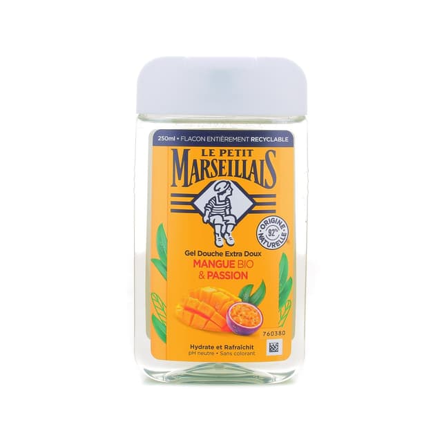 3574661699622 - Le Petit Marseillais - Gel Douche Extra Doux Mangue BIO & Passion