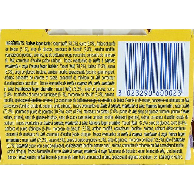 3023290600023 - La laitière - Yaourts fruits pâtissiers