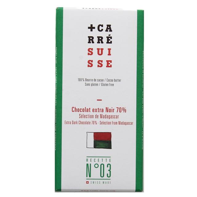 3760231780023 - Carré Suisse - Chocolat extra noir 70% sélection de Madagascar