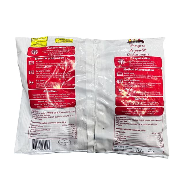 3760371130023 - - Burger de Poulet
