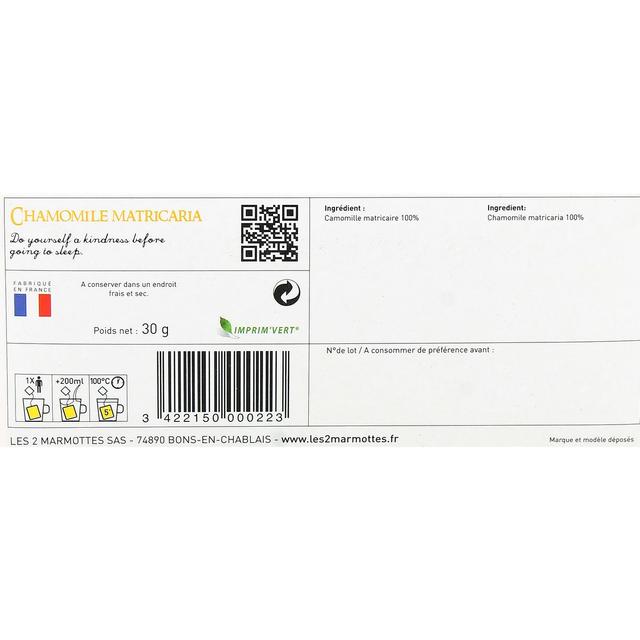 3422150000223 - Les 2 Marmottes - Infusion Camomille