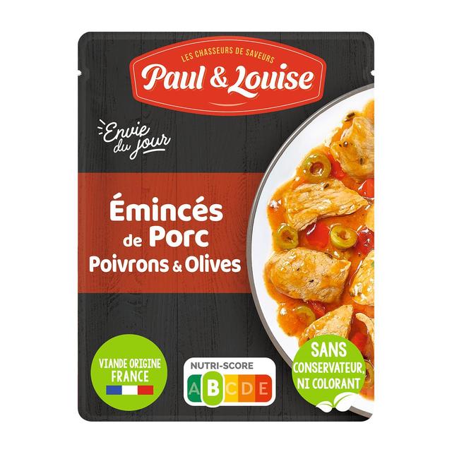 3379670020623 - Paul & Louise - Envie du Jour - Emincés de Porc Poivrons et Olives