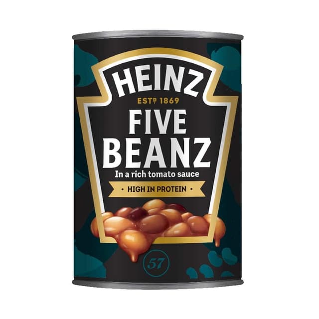 5000157072023 - Heinz - Mélange de cinq haricots cuisiné à la sauce tomate - Five Beanz in tomato sauce en conserve