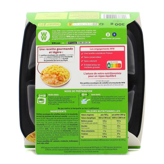 3248830002123 - WW - Petites Escalopes de Volaille Moutarde et Pomme de Terre