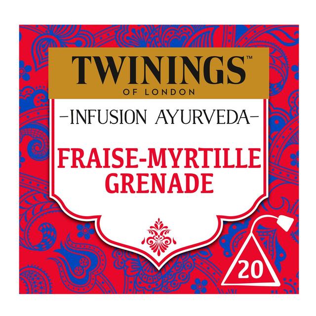 5055953903323 - Twinings - Infusion Ayurveda Fraise Myrtille Grenade