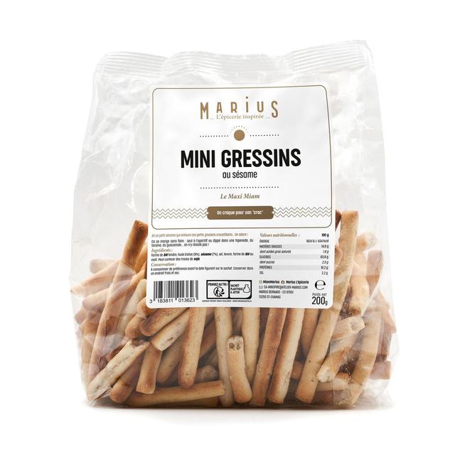 3183811013623 - Marius, L'Épicerie Inspirée - Mini Gressins Sésame
