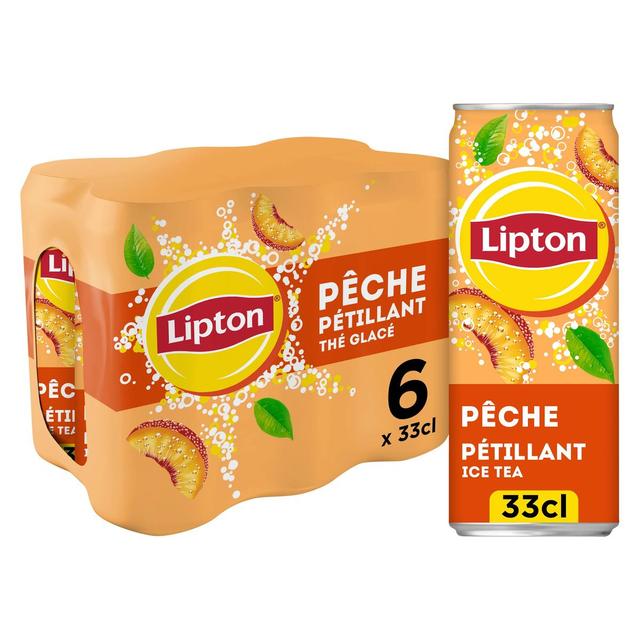 3168930174523 - Lipton - Boisson gazeuse à base de thé saveur pêche