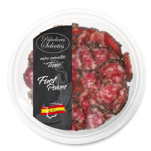 8437020015523 - Paladares Selectos - Fuet au Poivre Noir, tranché