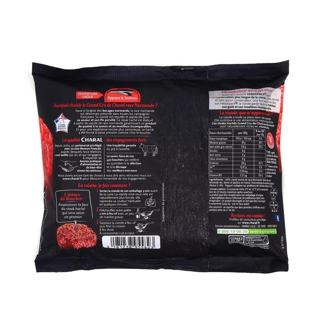 3181238955823 - Charal - Steaks Hachés 10%MG Race Normande Grand Cru