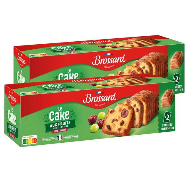 2050000336423 - Brossard - Cake aux fruits, tranché
