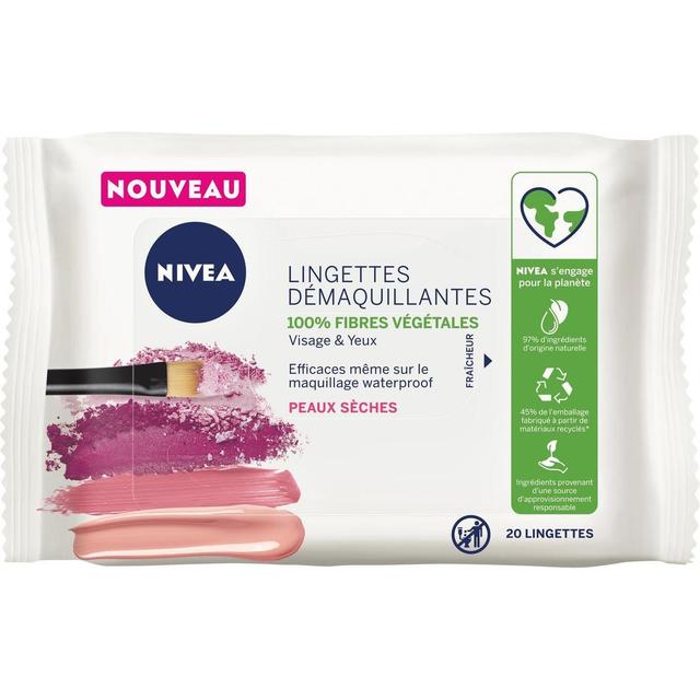 4005900777423 - Nivea - Lingettes démaquillantes visage et yeux peaux sèches