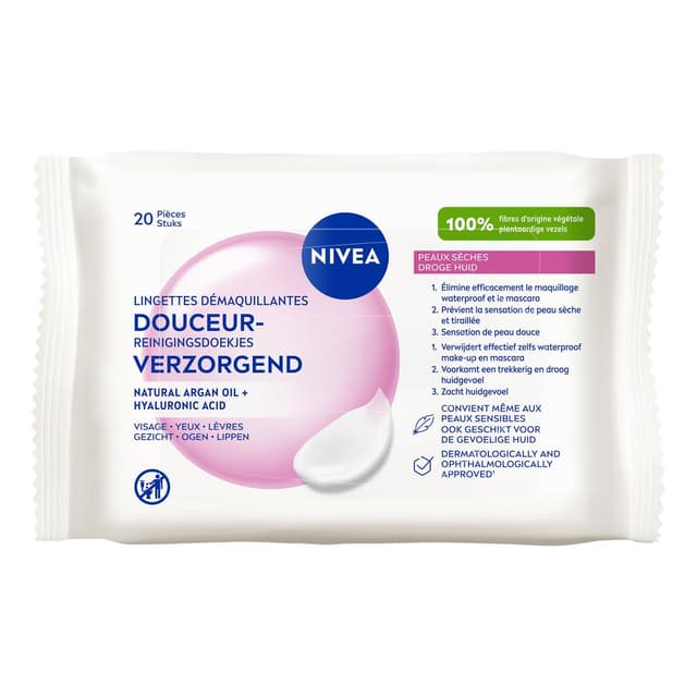 4005900777423 - Nivea - Lingettes démaquillantes visage et yeux peaux sèches