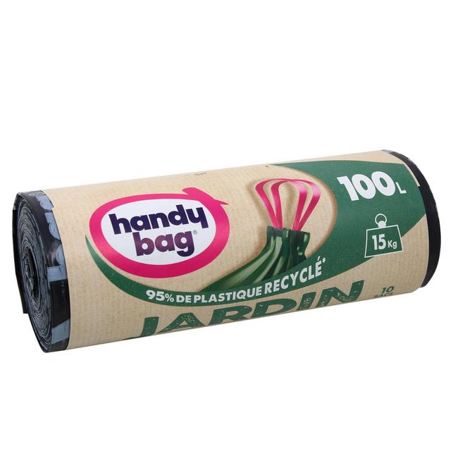 4008871217523 - Handy Bag - Sacs poubelle jardin 100L à poignées coulissantes