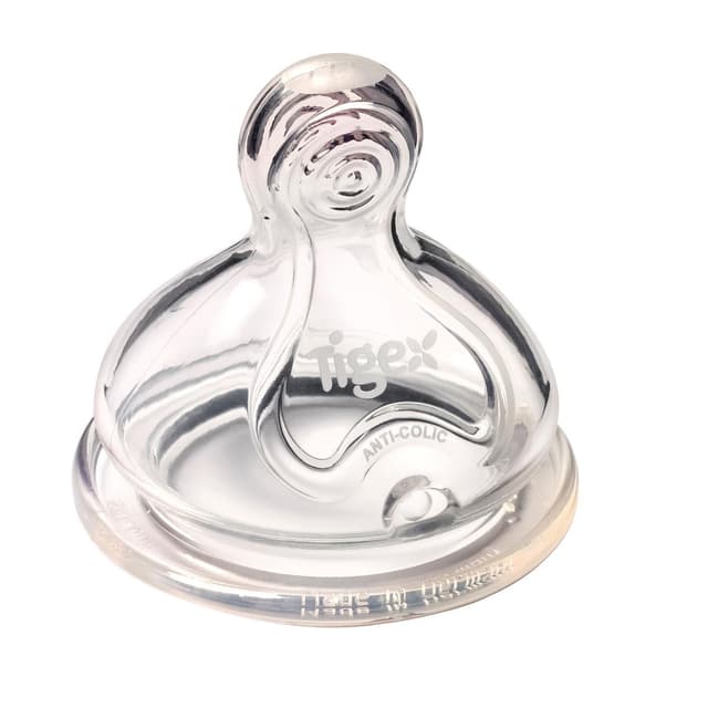 3159921217923 - Tigex - Tétines en silicone base large Multiflow +6 mois