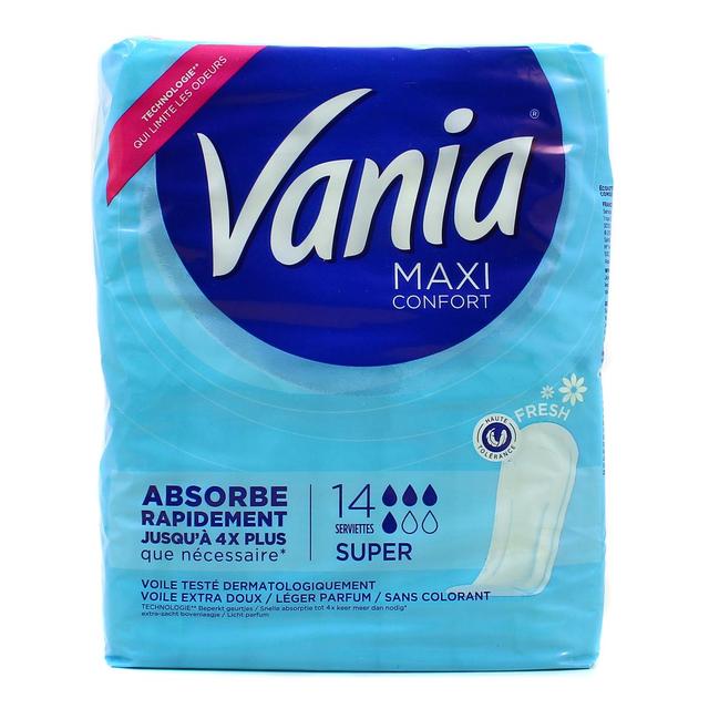3278940918823 - Vania - Serviettes hygiéniques maxi fresh flux super