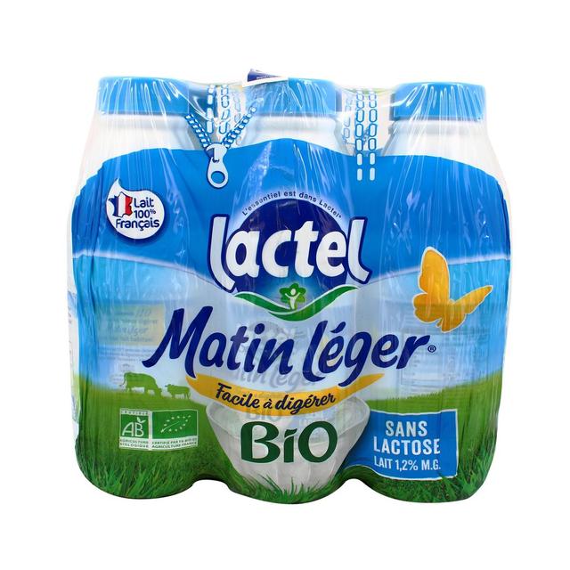 2050000404306 - Matin Léger de Lactel - Lait Bio demi écrémé