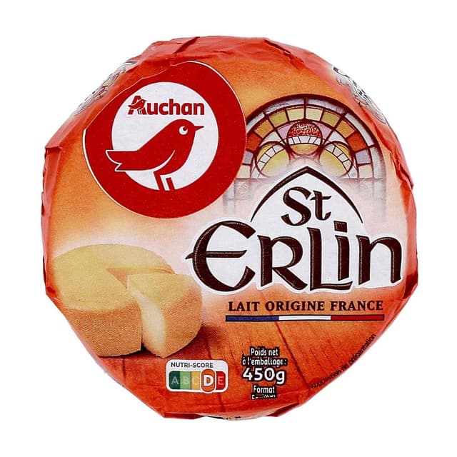 3596710430024 - Auchan - Saint Erlin - Fromage à pâte pressée non cuite