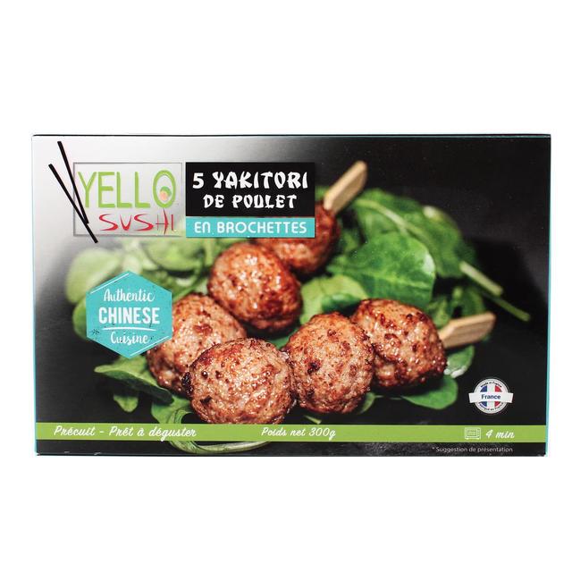 3760187680224 - Yello Sushi - Yakitori de poulet en brochettes