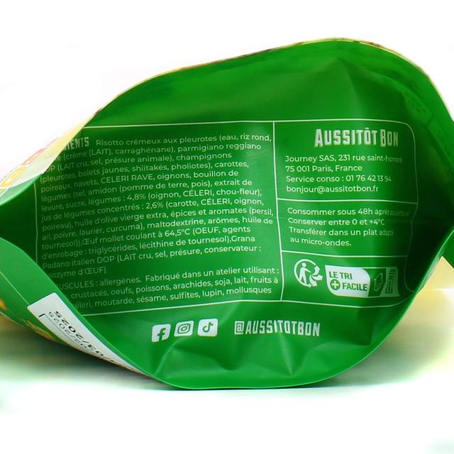 3701565400324 - Aussitôt Bon - Risotto Pleurote, Oeuf Mollet
