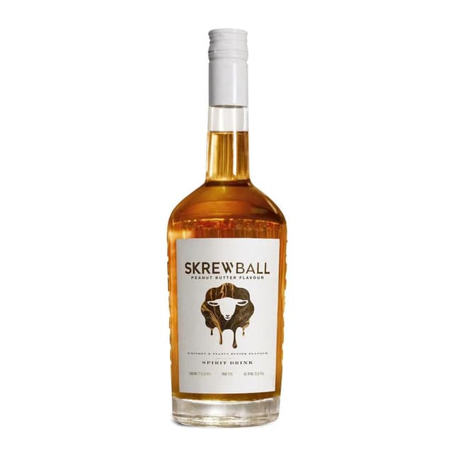 0860008141224 - Skrewball - Spiritueux à base de whisky saveur beurre de cacahuète 35°