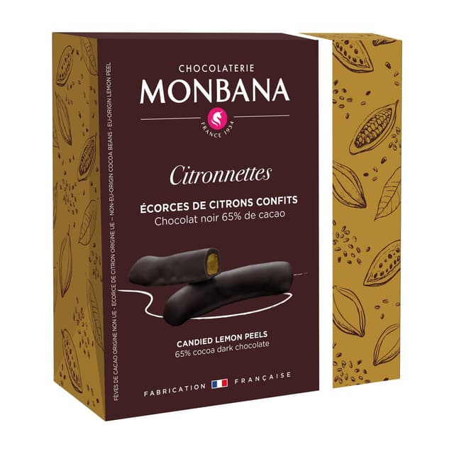3474341111324 - Chocolaterie Monbana - Citronnettes au chocolat noir