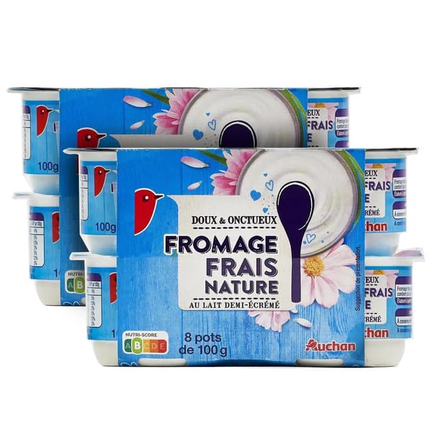 2050000422324 - Auchan - Fromage blanc 3.7%mg