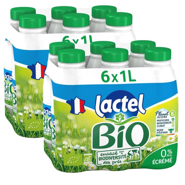 2050000423024 - Lactel - Lait Bio écrémé 0% mg