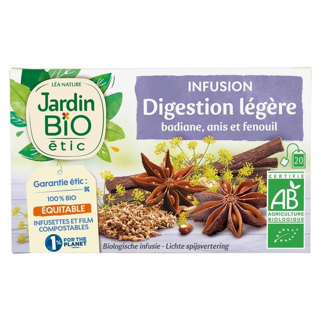 3456300013924 - Jardin Bio Etic - Infusion Digestion Légère Badiane Anis Fenouil Bio - 20 sachets