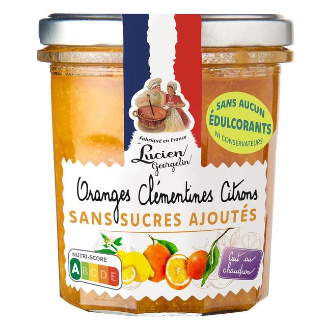 3330720244024 - Lucien Georgelin - Préparation 3 Agrumes (orange - Clémentine - Citron) sans sucres ajoutés