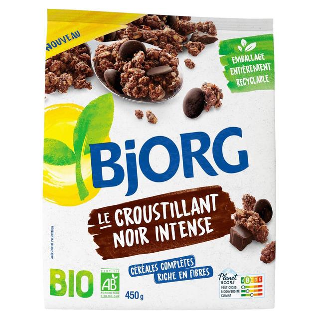 3229820804224 - Bjorg - Céréales Crousti Chocolat Noir Intense Bio