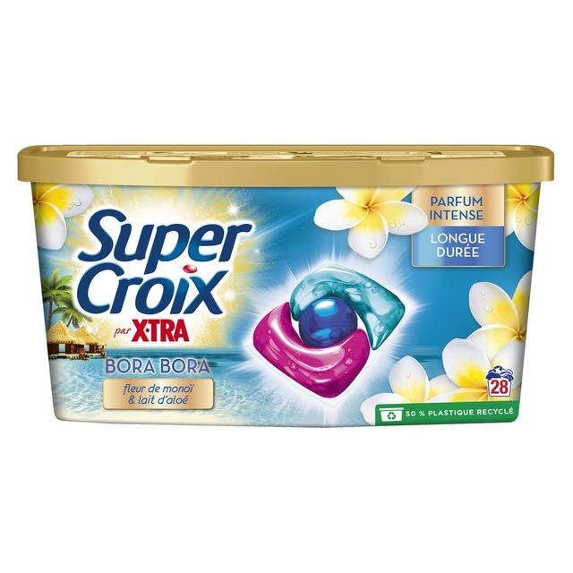 3178041364324 - Super Croix - Lessive Capsules Bora Bora Fleurs de Monoï et Lait d'Aloe