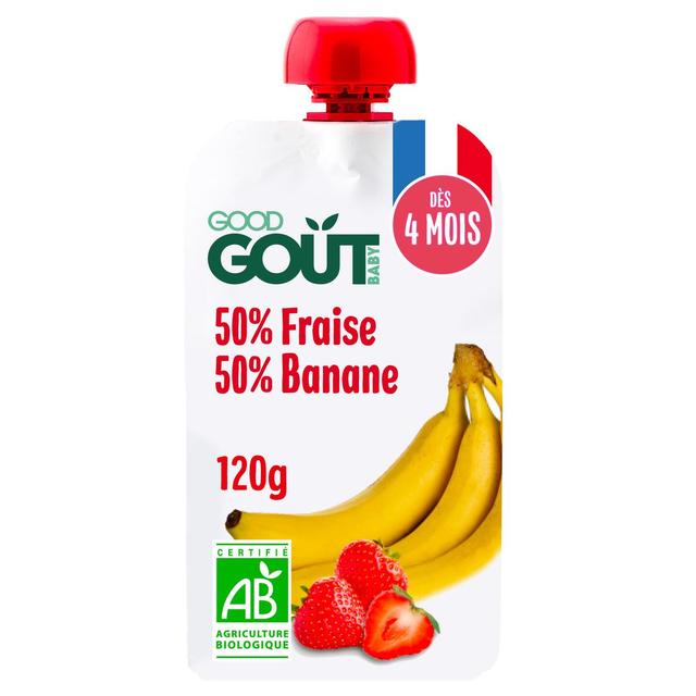 3760269314924 - Good Goût - Fraise Banane Bio Gourde Bébé Dès 4 mois