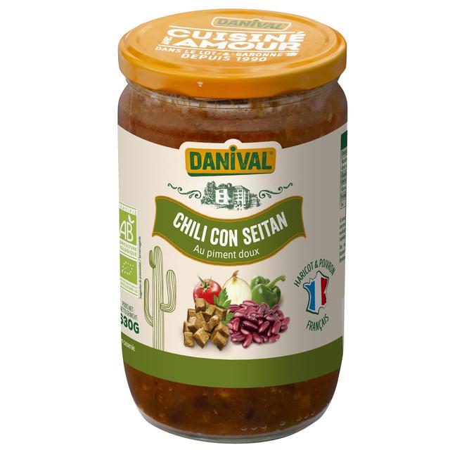 3431590015124 - Danival - Chili con seitan & piment doux bio