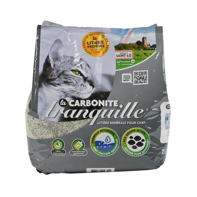 3760060016324 - Tranquille - Litière Minérale Agglomérante Anti-odeurs Carbonite pour Chat 6,5kg