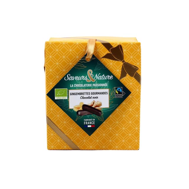3760077186324 - Saveurs & Nature - Gingembrettes chocolat noir bio