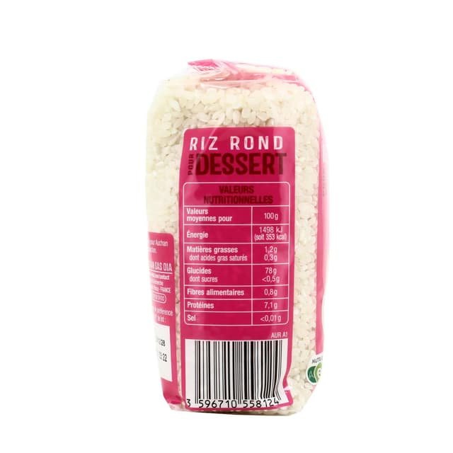 3596710558124 - Auchan - Riz Rond Dessert